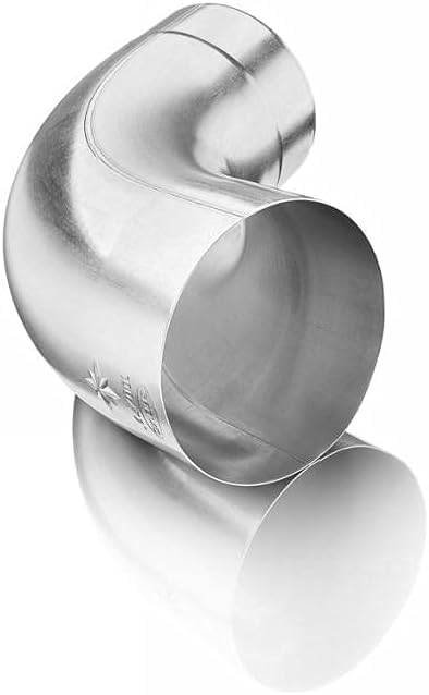 Zink-Rohrbogen 85Grad, 100mm, mit Einzug