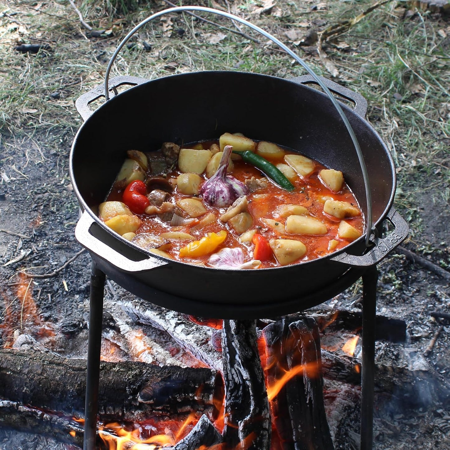 Schwenktopf mit Deckel-Grillpfanne, 8 L