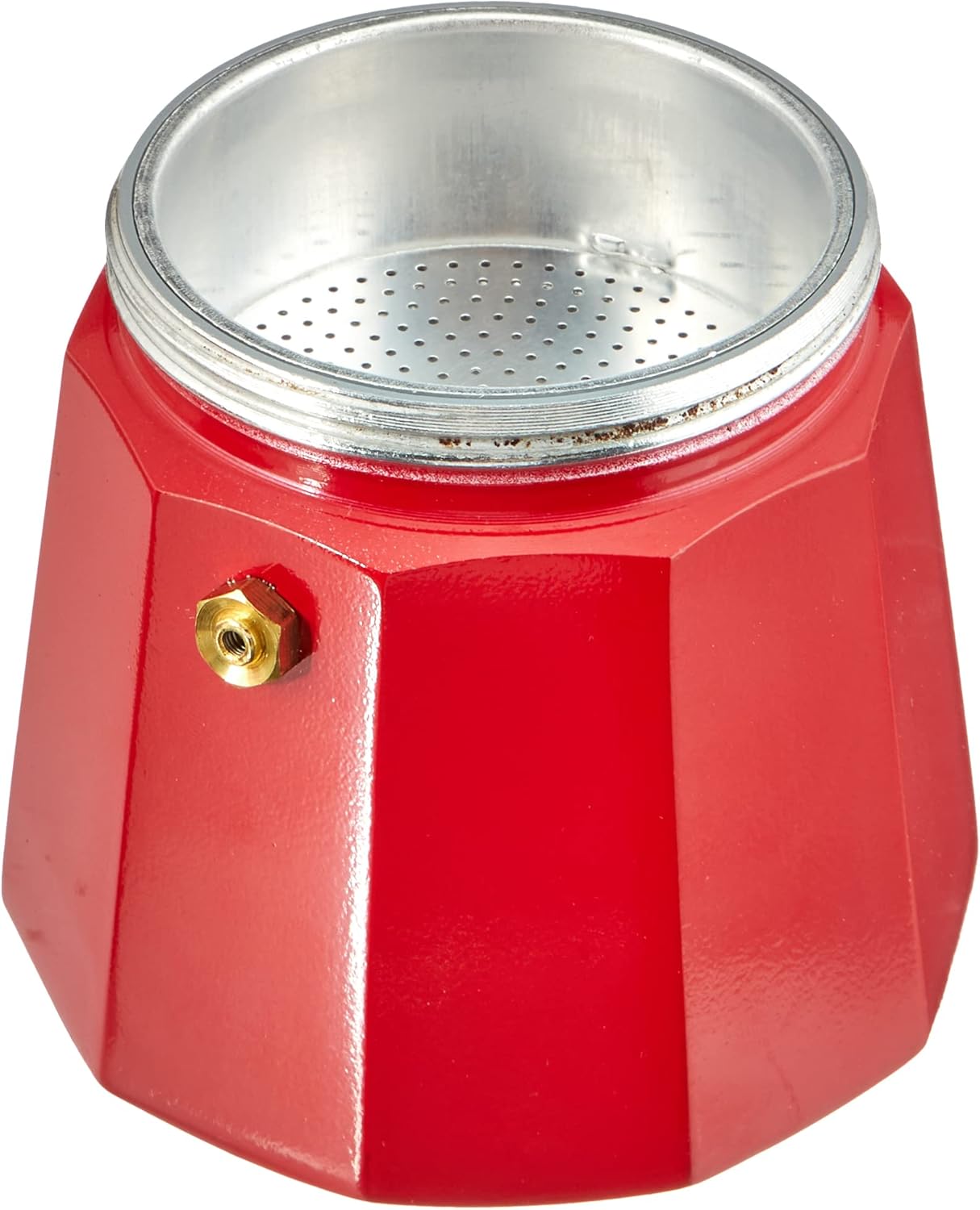 Italienische Kaffeemaschine aus Aluminium, Erdbeer 6 cups Italienische Kaffeemaschine