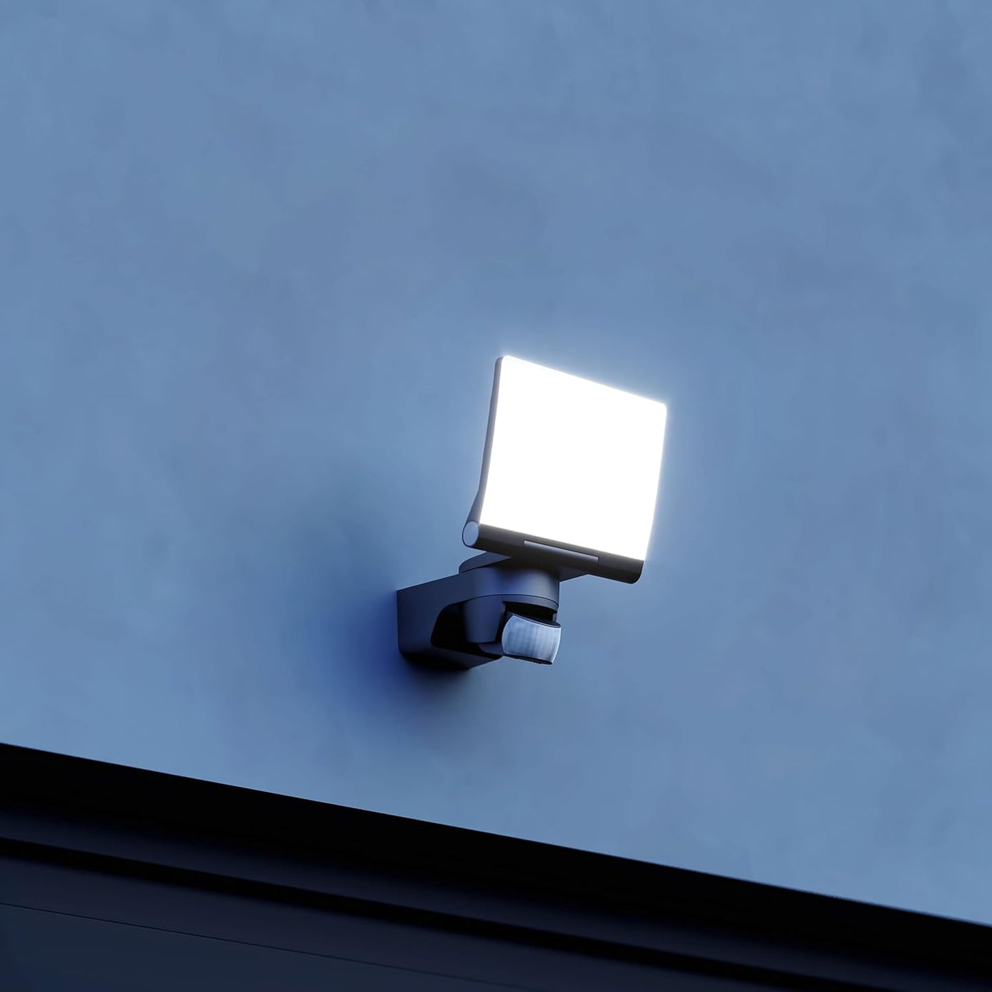 XLED Home 2 - LED-Strahler mit Bewegungsmelder, Schwarz Mit Bewegungsmelder Single