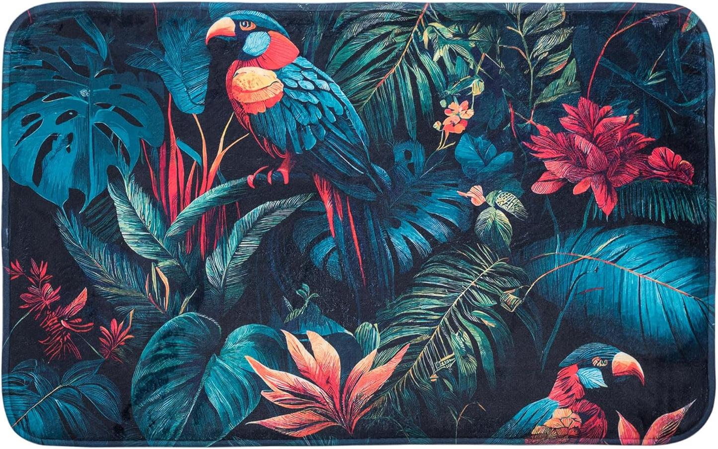 Rutschfester Badteppich, Exotic 50 x 80 cm (Rechteckig)