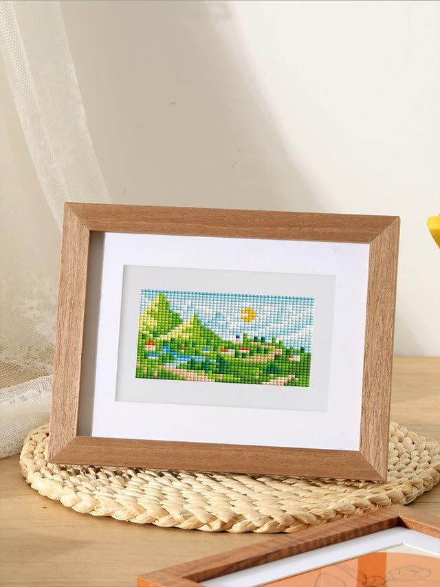 Mini Serie Diamond Painting Set mit 12 Stück, Sommerlandschaften PROBLEMYOUMUSTCHECK