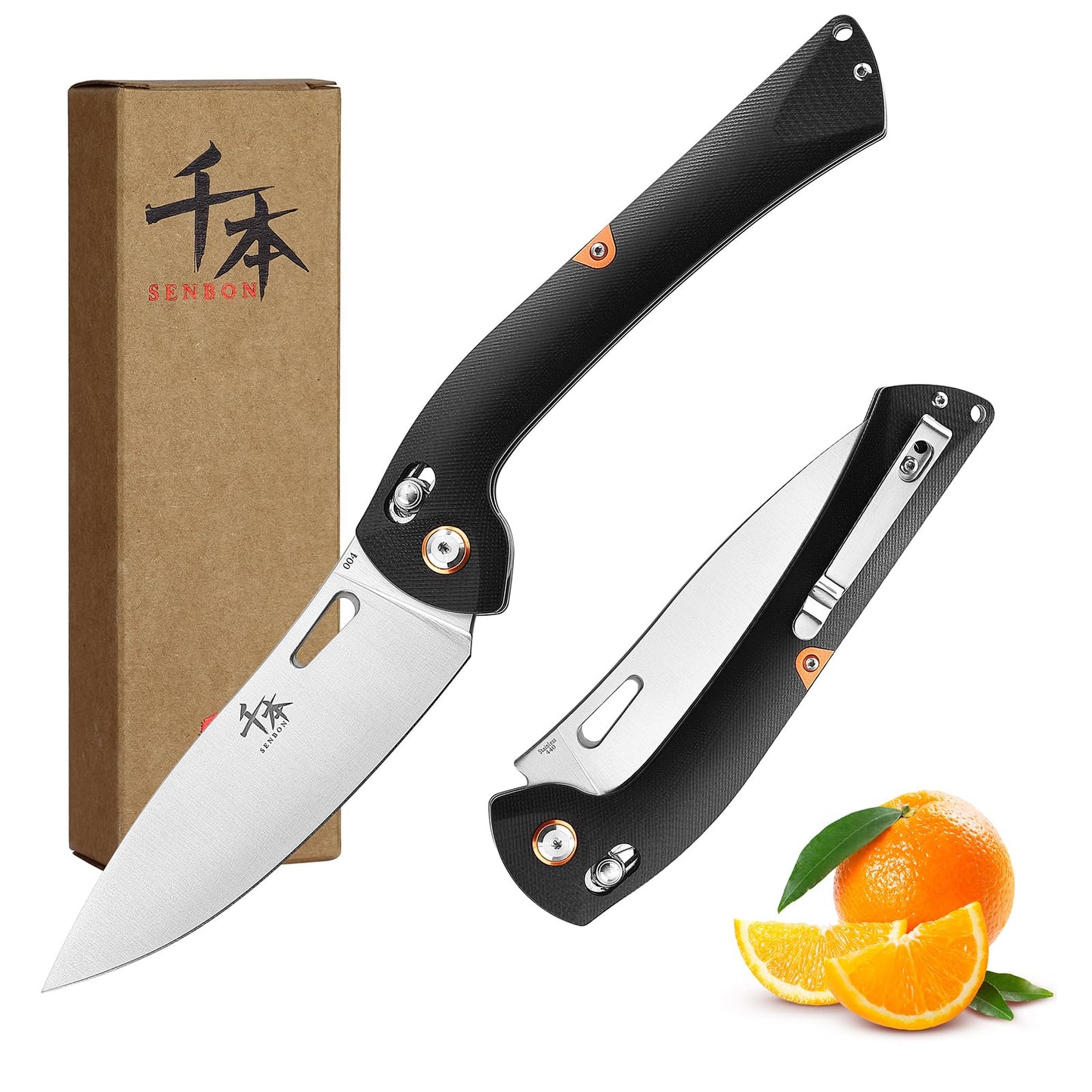 Faltbares Obstmesser mit Back Clip, G10 Petty