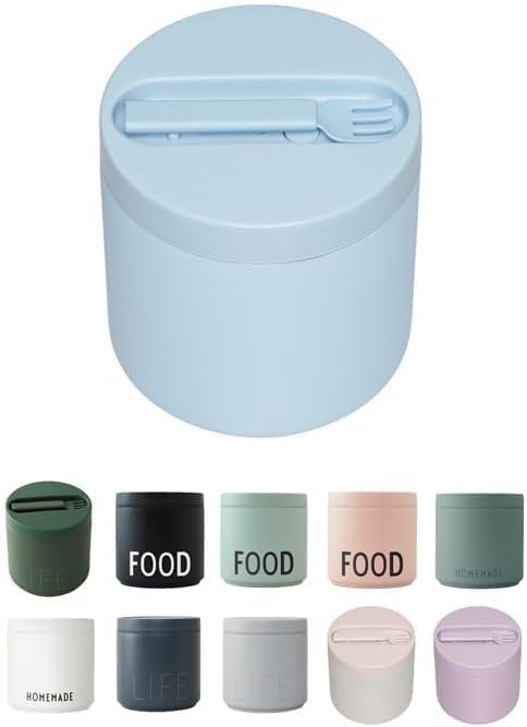 Thermobehälter für Essen, 520 ml Hellblau