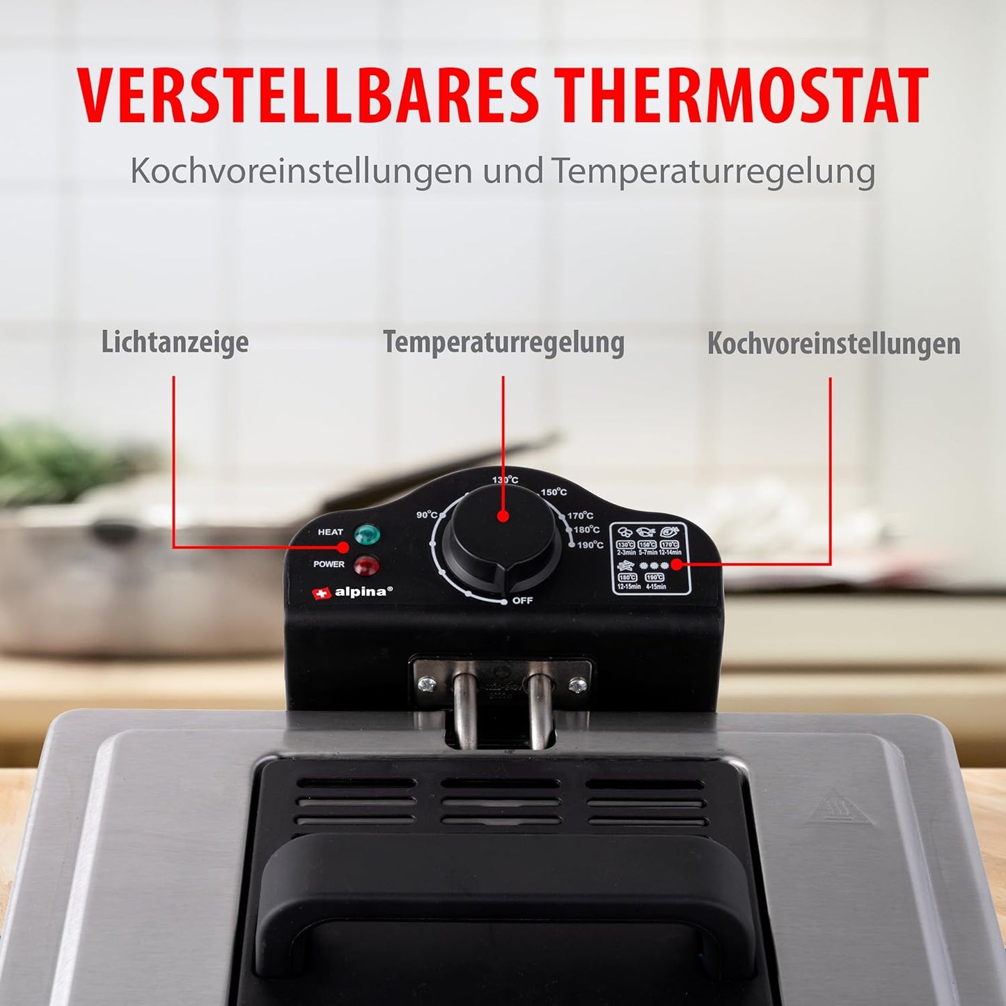 Doppel-Fritteuse, 5L mit 3 Körben