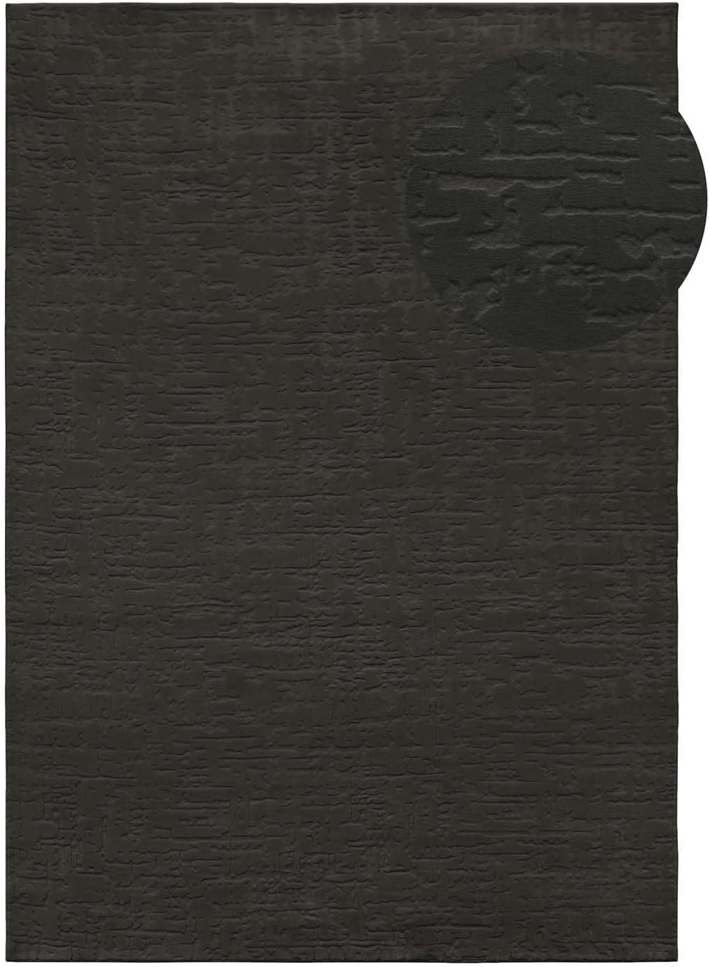 Waschbarer Badvorleger, 80x150 cm, Anthrazit Vintage 80 x 150 cm (Rechteckig)