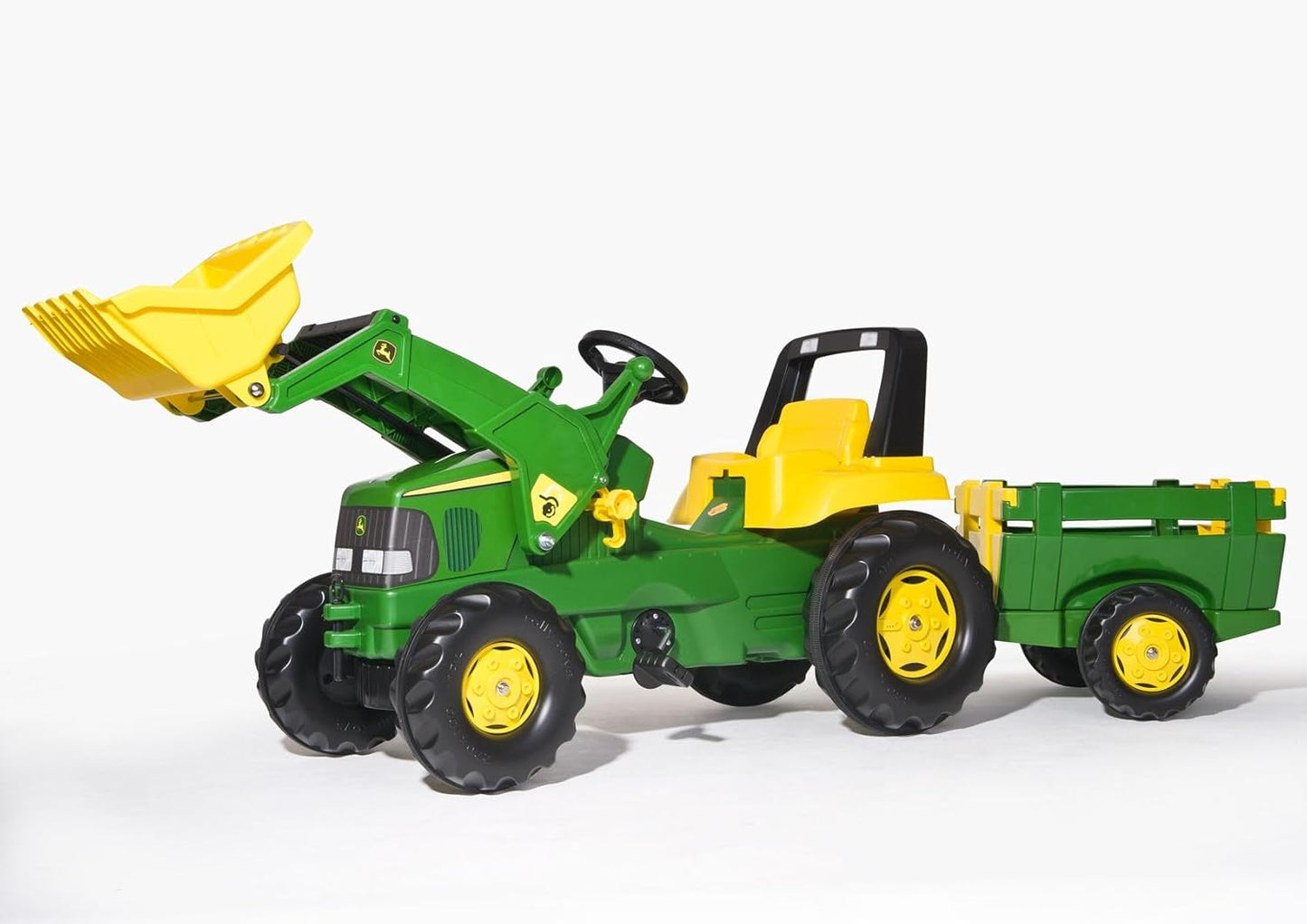 Kindertraktor Junior John Deere mit Anhänger