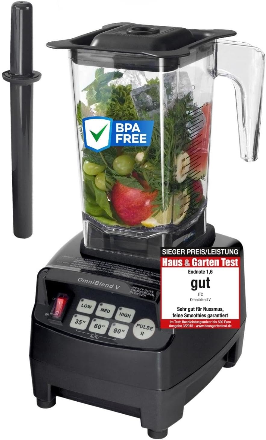 Smoothie Maker, 1,5L BPA-FREI Schwarz