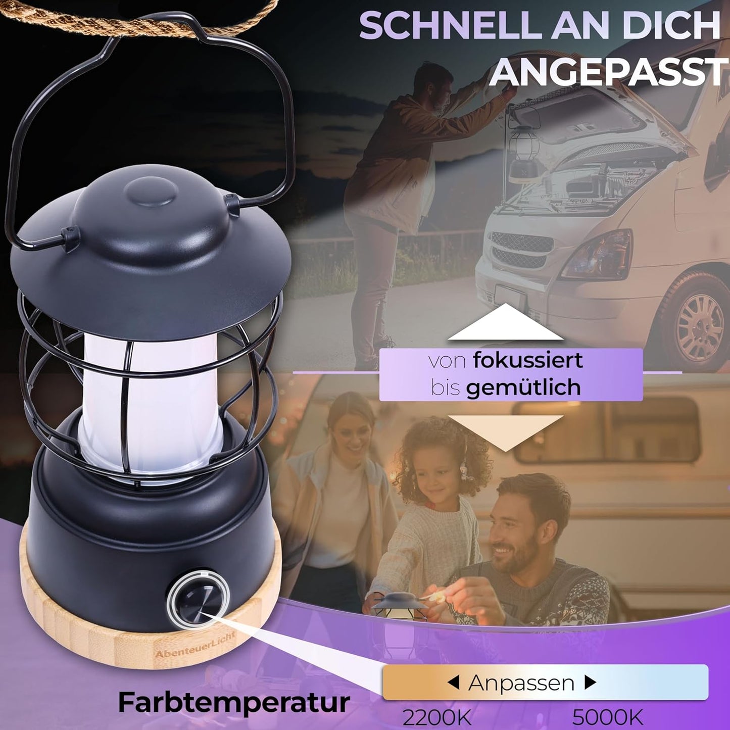 Outdoor LED-Camping-Laterne