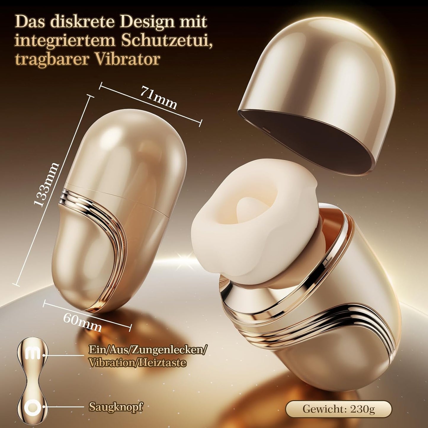 5-in-1 Vibrator mit App-Steuerung und Heizfunktion