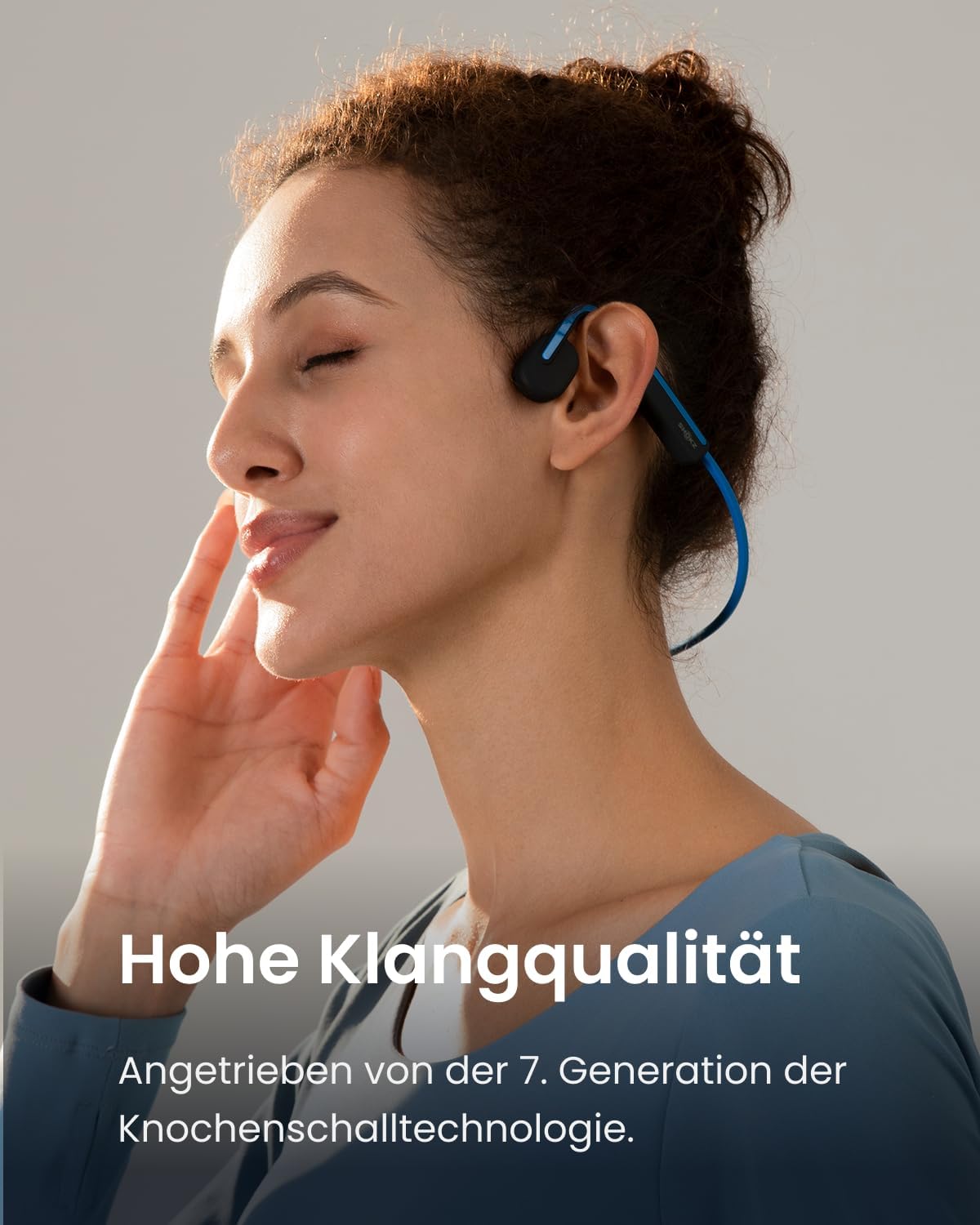 OpenMove Knochenschall-Kopfhörer, Elevation Blue