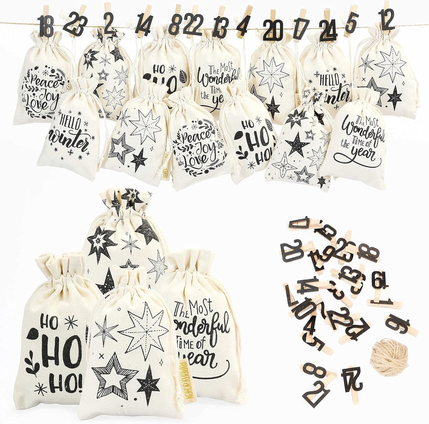 Adventskalender zum Befüllen, Hello Winter
