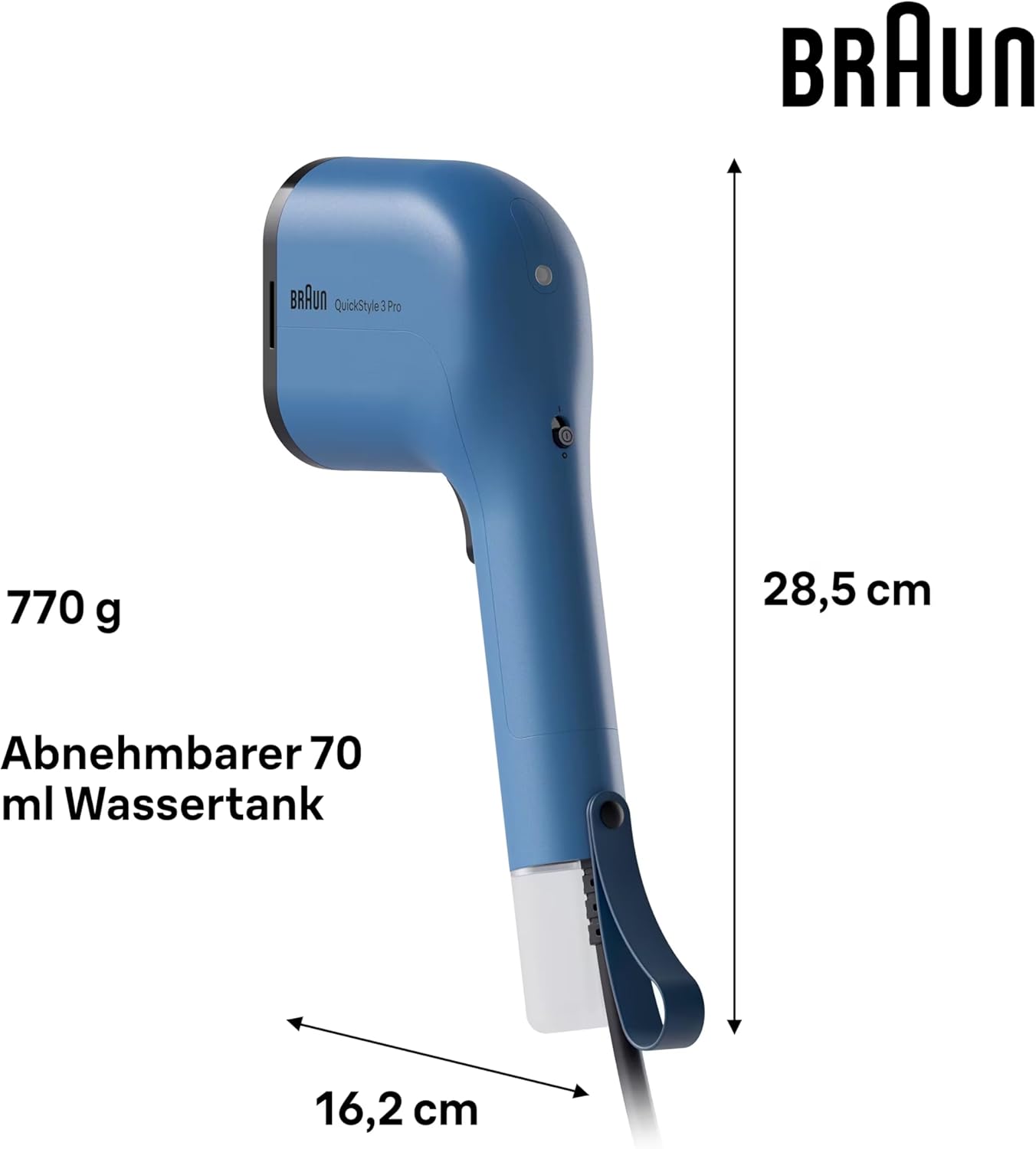 Dampfglätter QuickStyle 3, Blau