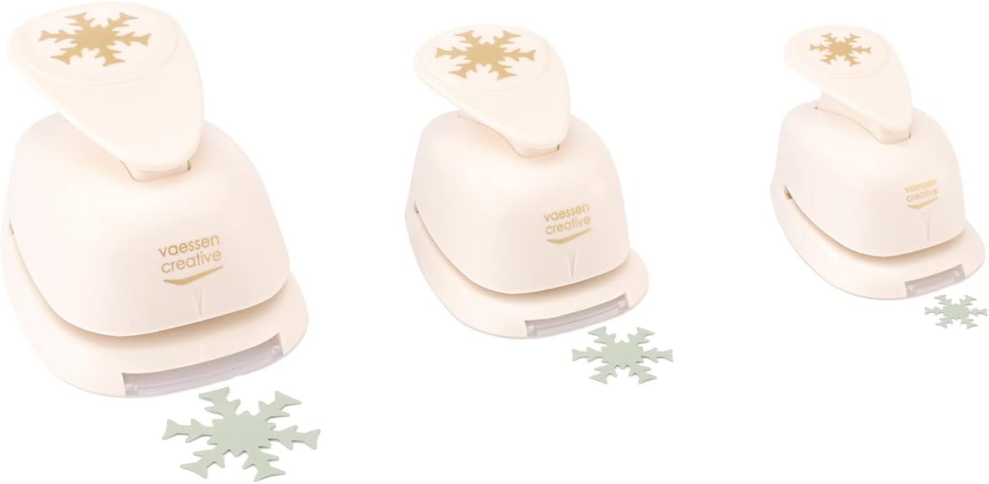 3er-Set Motivstanzer Weihnachten, Schneeflocke 3 Stück