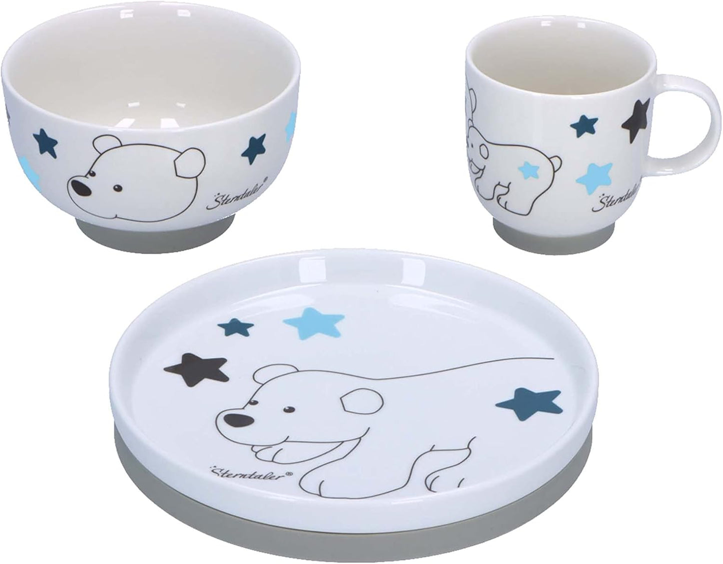 Babygschirr-Set aus Porzellan, Porzellan-Geschirr-Set Elia