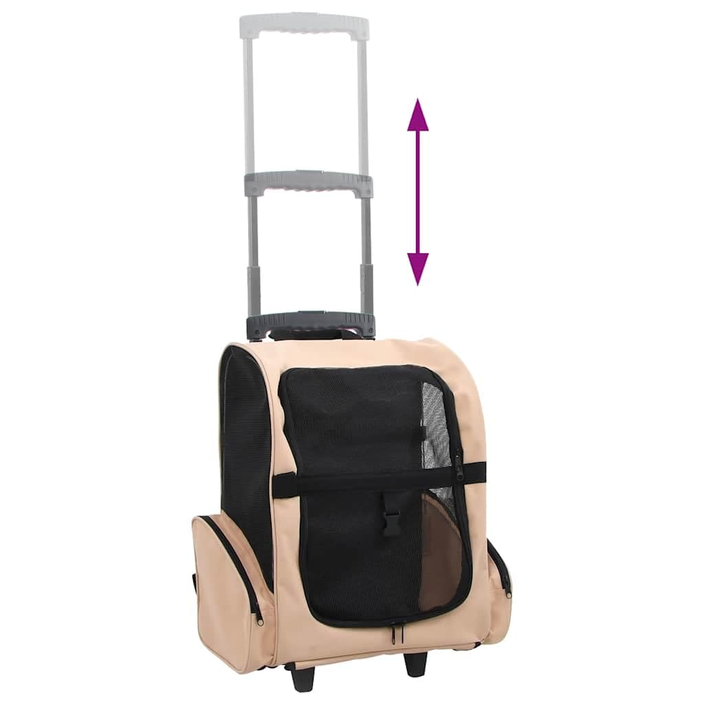 Faltbarer 3in1 Hundetrolley Amélie, Beige