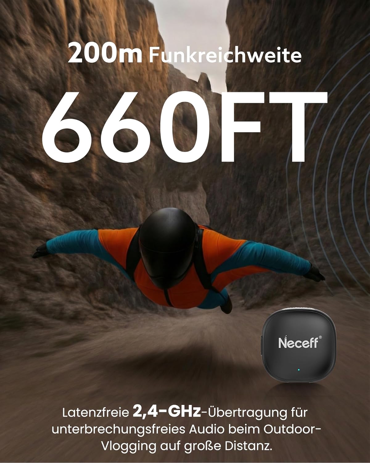 Lavalier-Mikrofon Set für iPhone mit Rauschunterdrückung, Schwarz