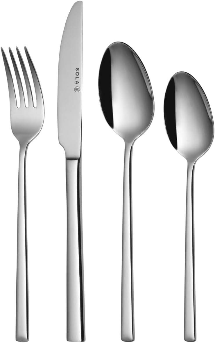24-teiliges Luxor Besteck-Set für 6 Personen, 6 Personen - 24 Teile Silberfarben