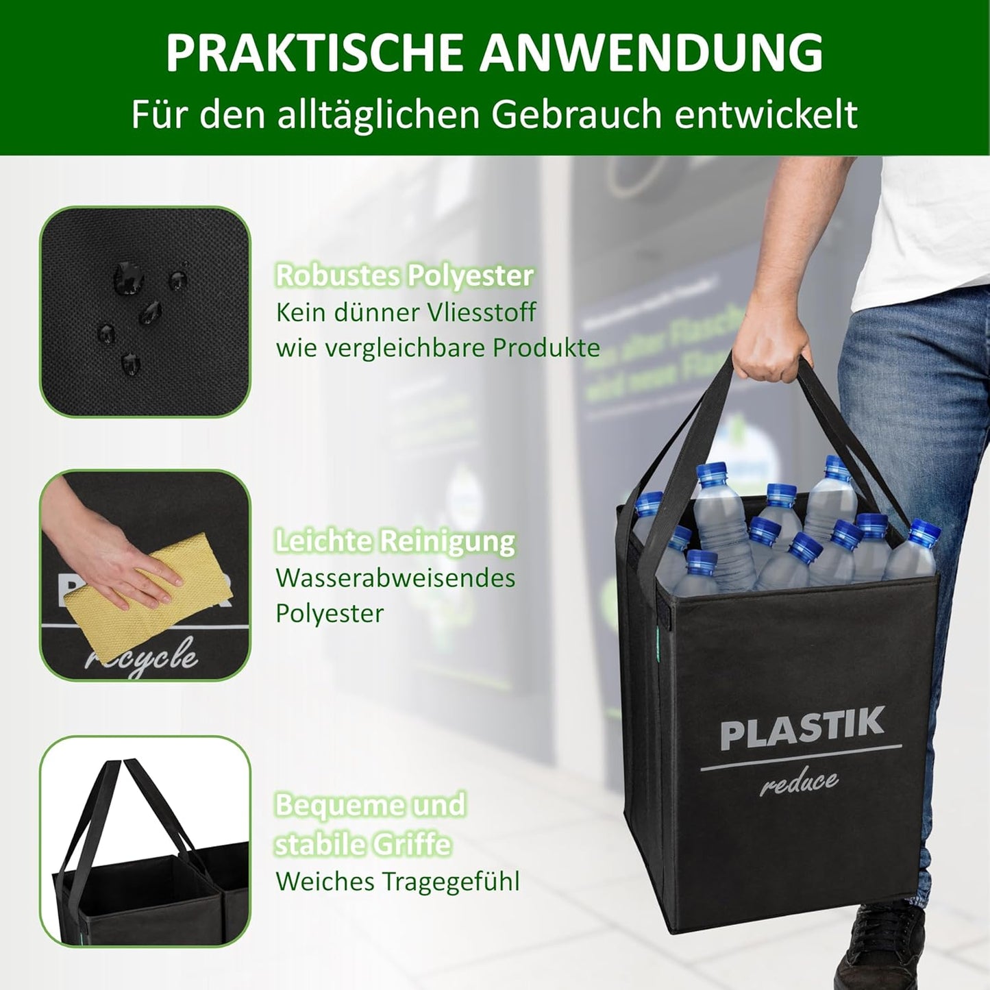 Mülltrennsystem, Schwarz