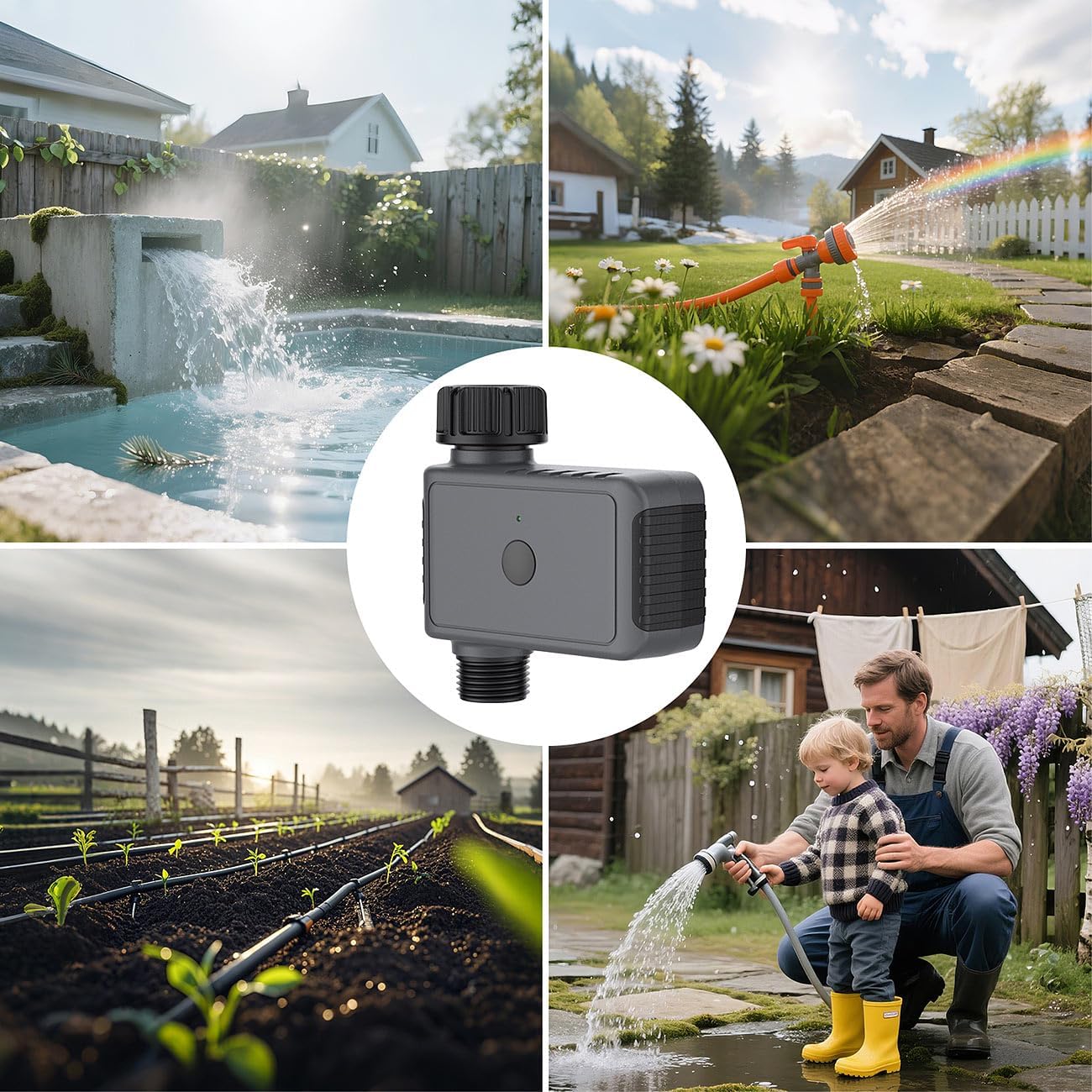 Bewässerungscomputer mit Fernbedienung und Timer