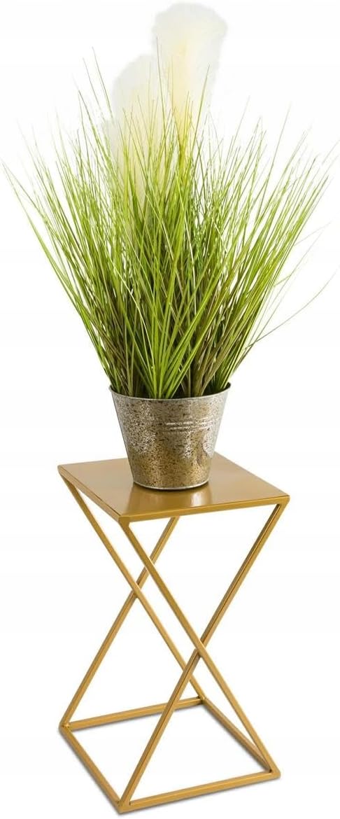 Metall Blumenständer, Gold 40 cm