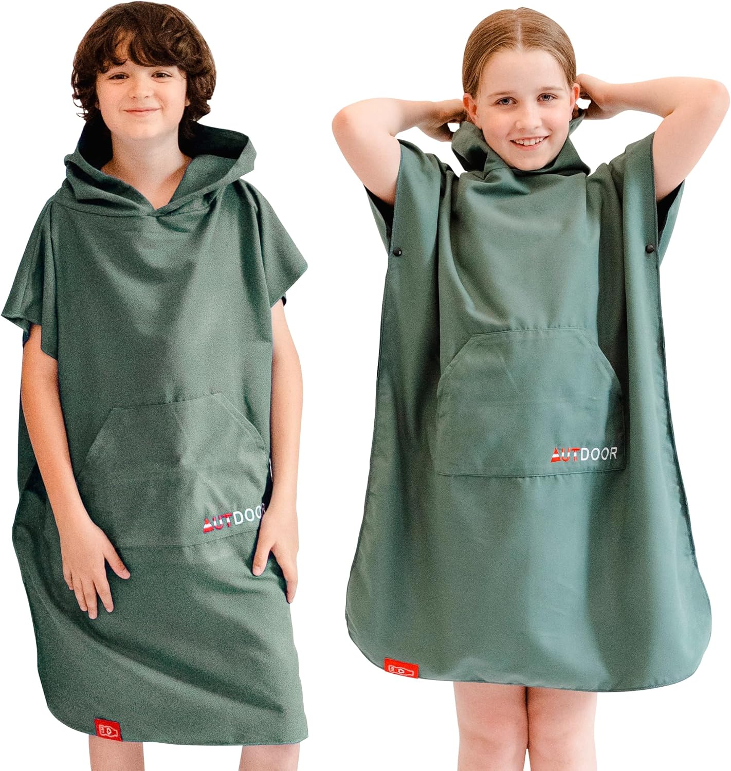 Badeponcho, Kids Grün