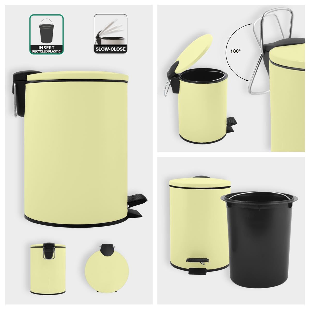 Kosmetikeimer Adelar, Gelb Matt 5L