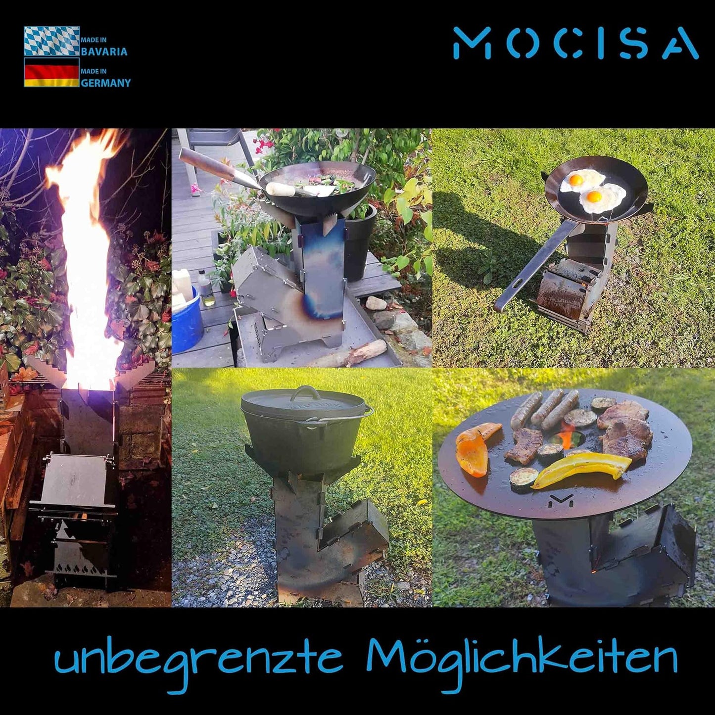 Raketenofen, Legierter Stahl