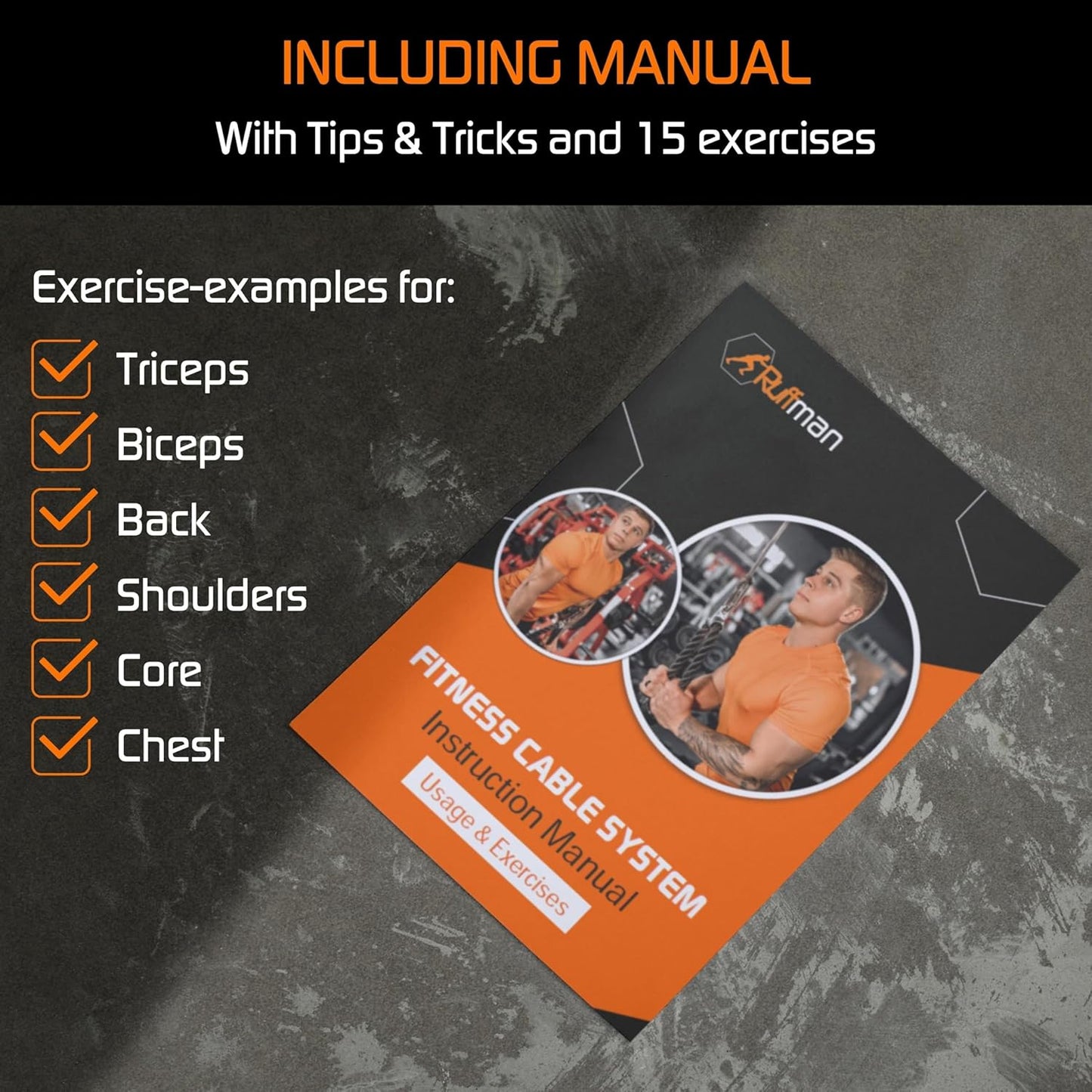 Kabelzug Unterarmtrainer für Zuhause, Extra Large