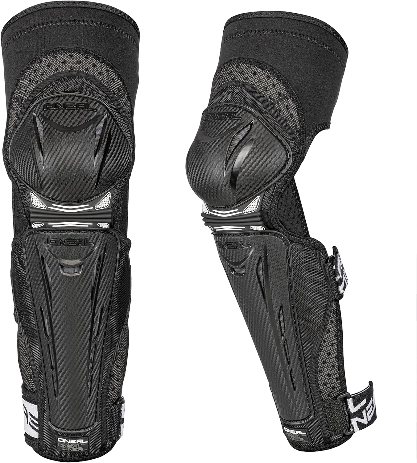 Knieprotektor Park FR Carbon, XS Schwarz/Weiss