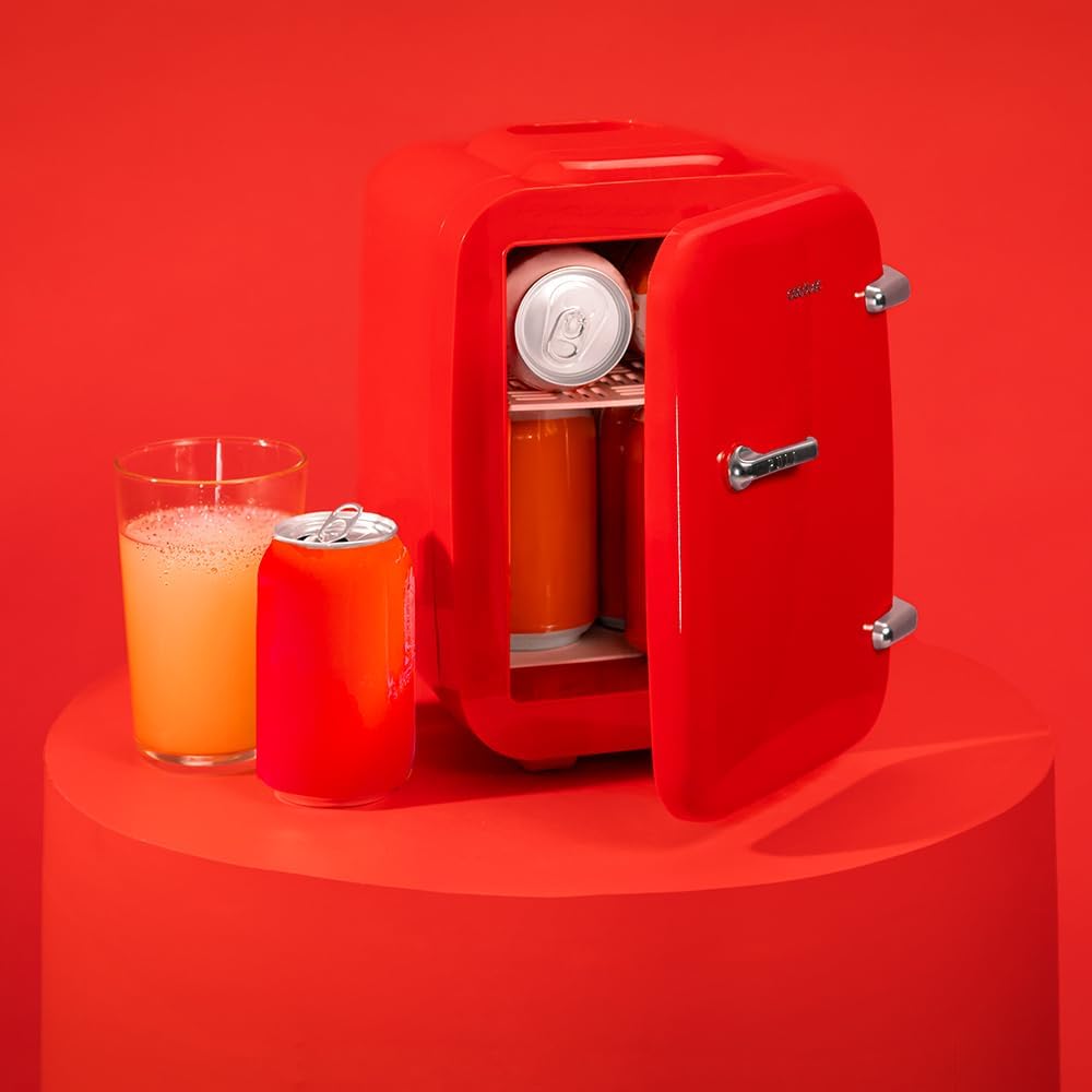 Mini-Kühlschrank Bolero mit Heizfunktion, 4 L | Habana Rot
