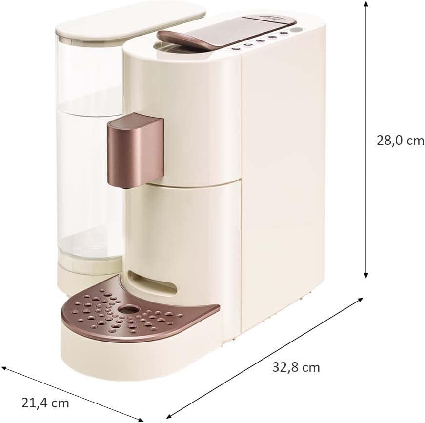 Kapselmaschine für Kaffee, Tee & Kakao, Beige-bronze Modern