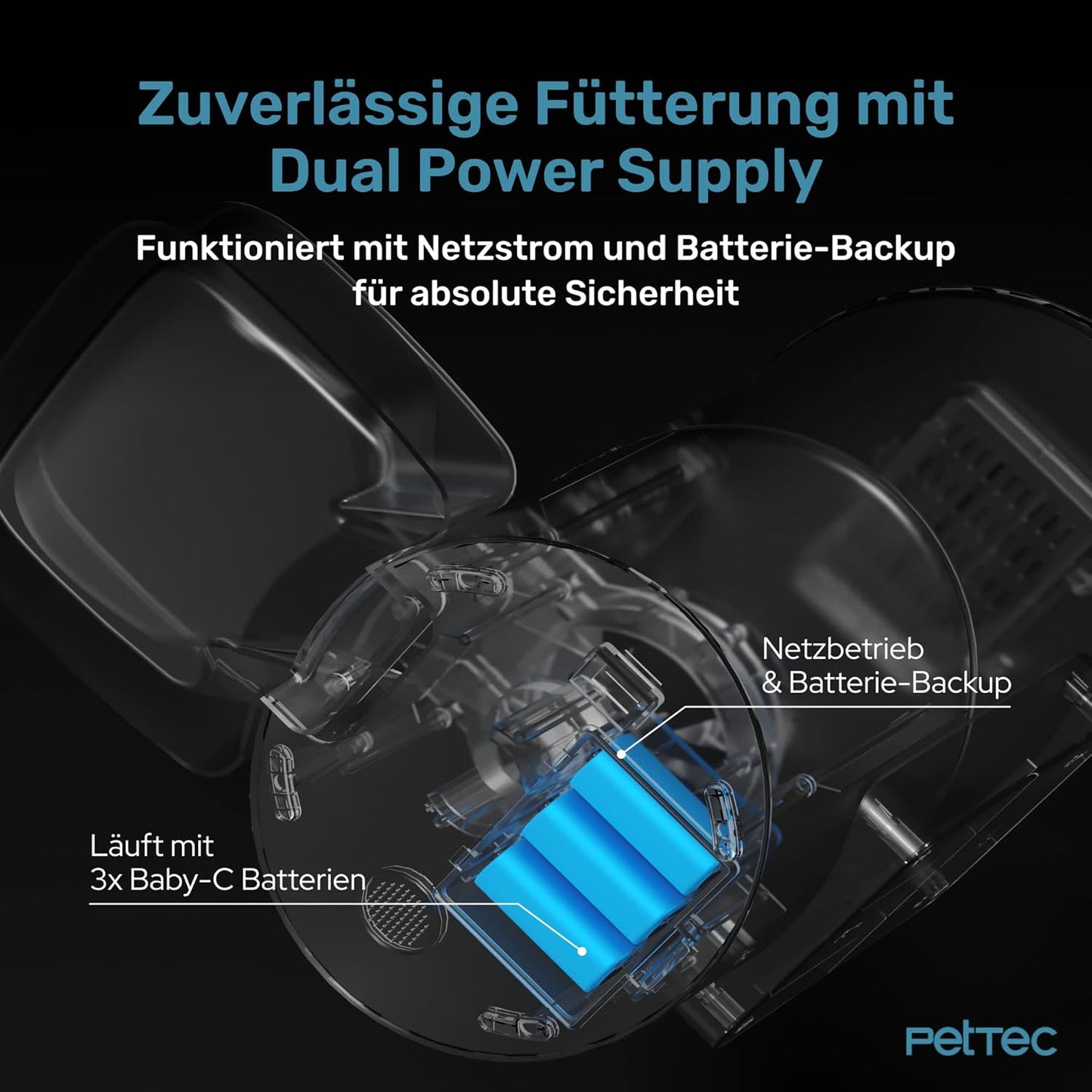 Futterautomat mit Haustierkamera, WLAN & App-Steuerung, 8L Futterautomat inkl. Kamera