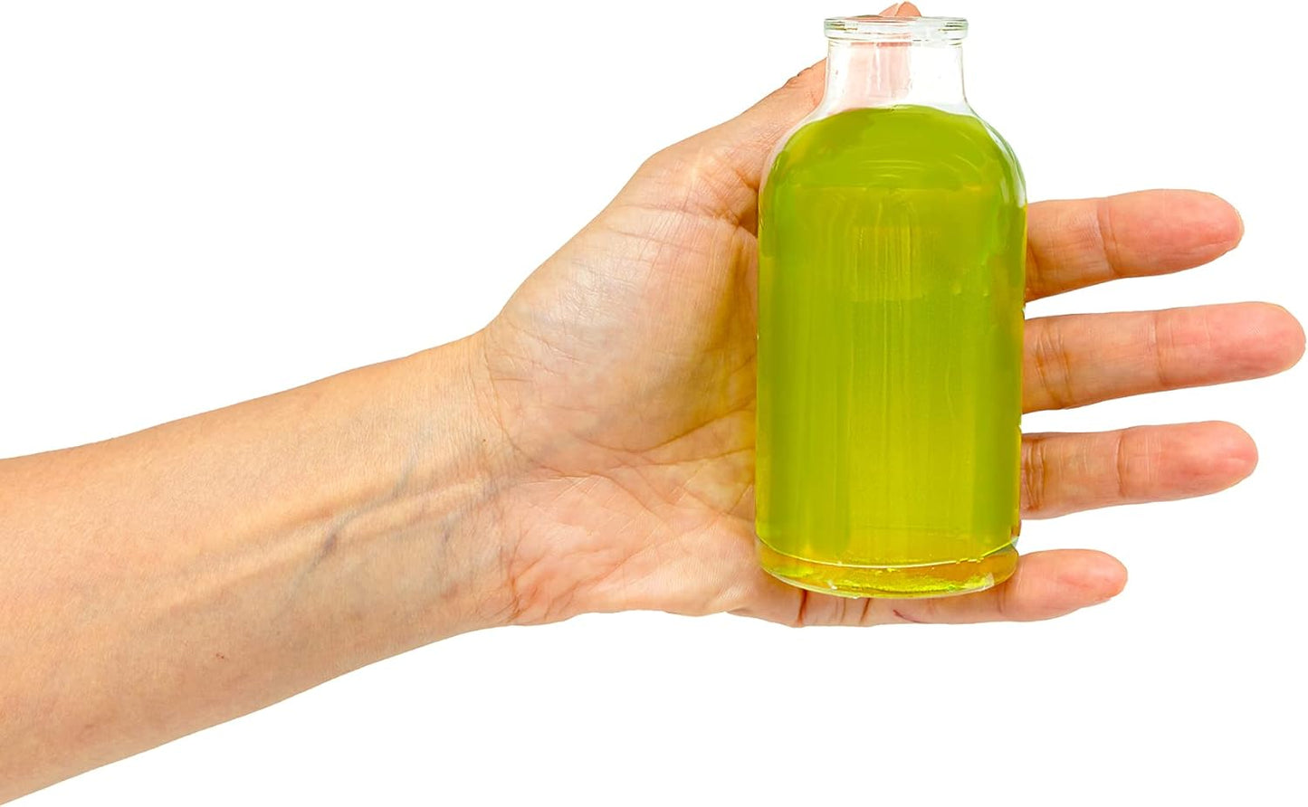 25 x Mini Glasflaschen mit Korken, 100 ml / 25 St