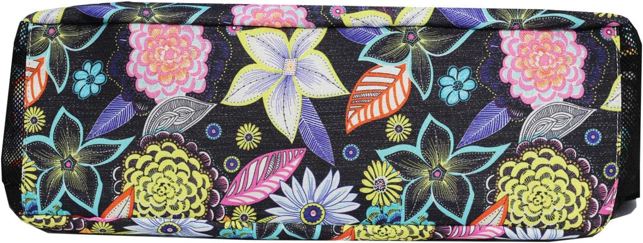 Strandtasche wasserabweisend, leicht (50,8 cm), Schwarze Stickerei