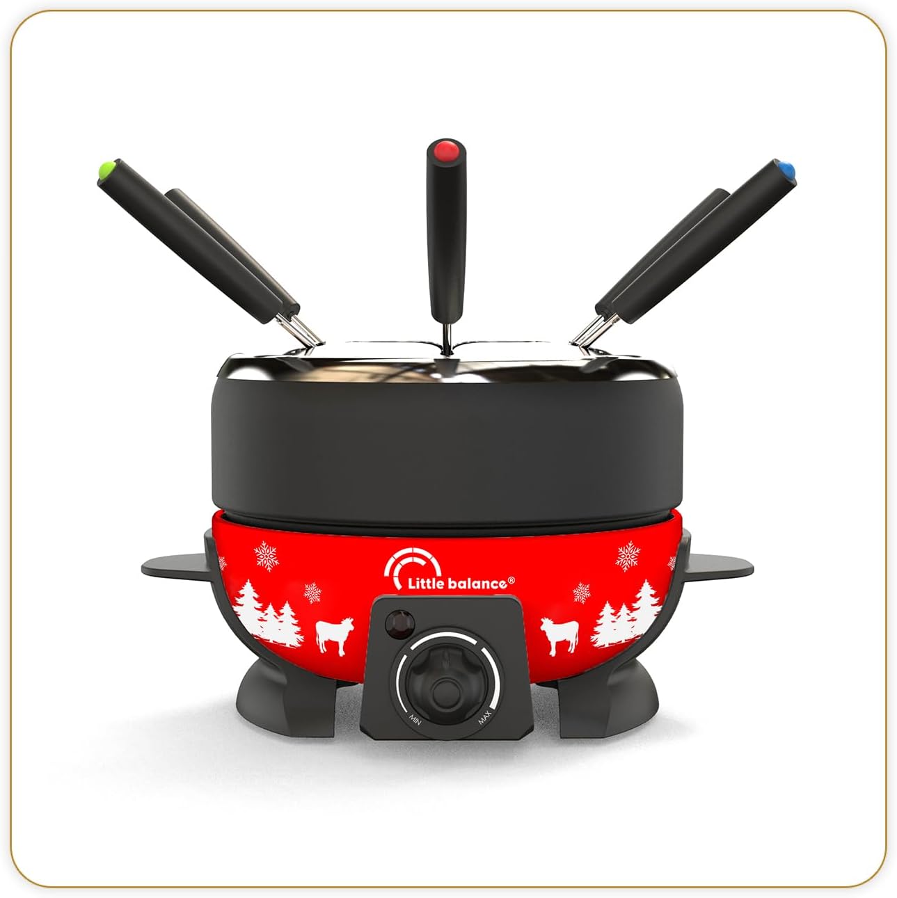 Elektrisches Fonduegerät Modell 8689, Rot