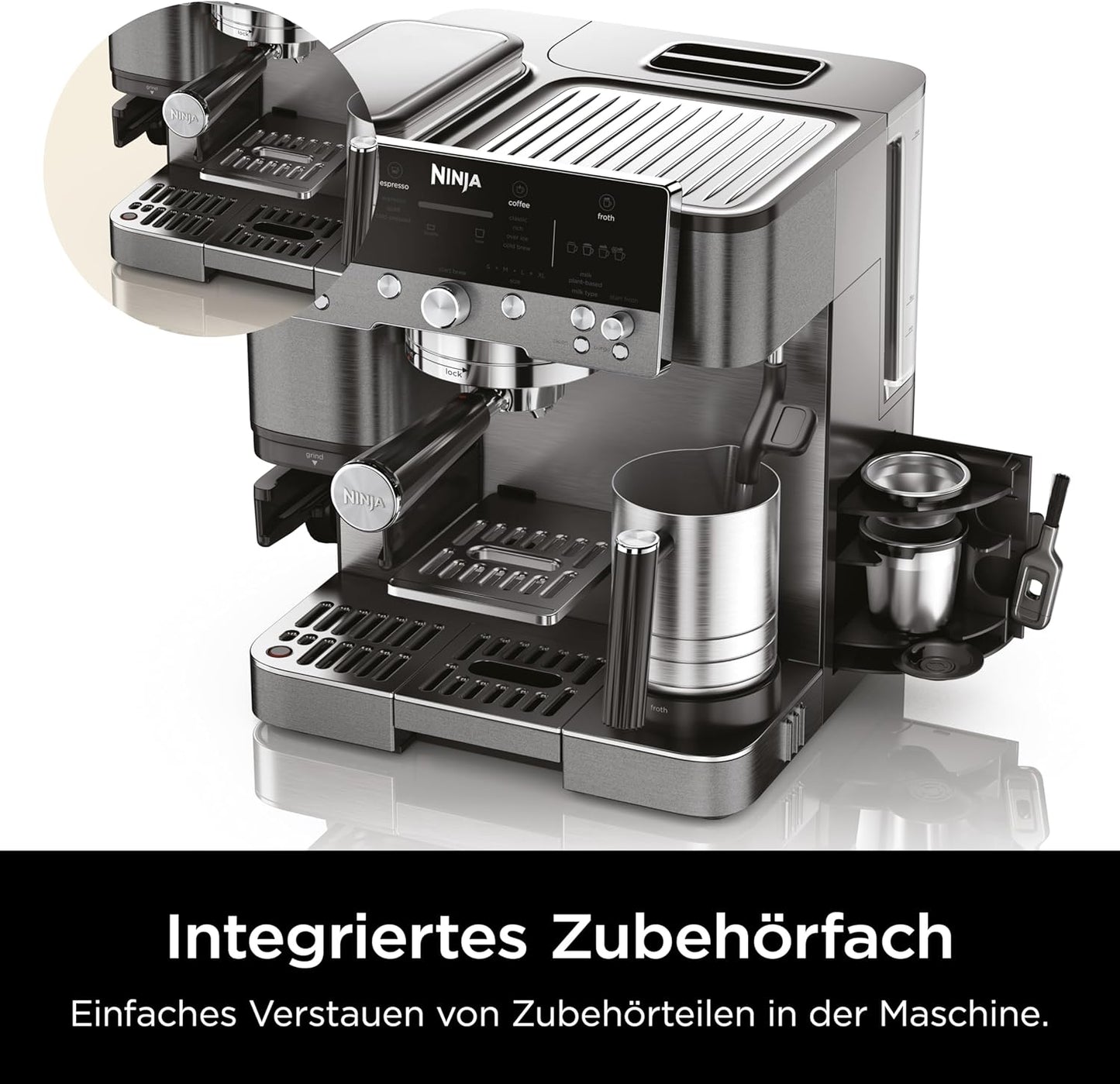 Luxe Premier 3-in-1 Kaffeemaschine ES601EUGM für Espresso & Cold Brew, Premier - Amazon Exklusiv