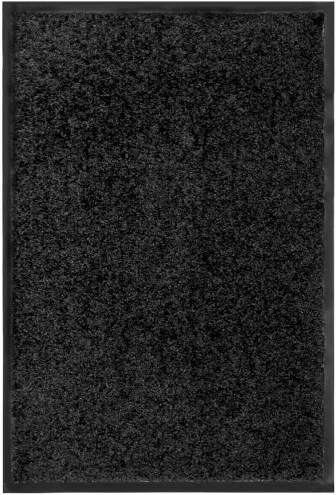 Waschbare Schmutzfangmatte für Innen und Aussen, Schwarz 40 x 60 cm/ 1
