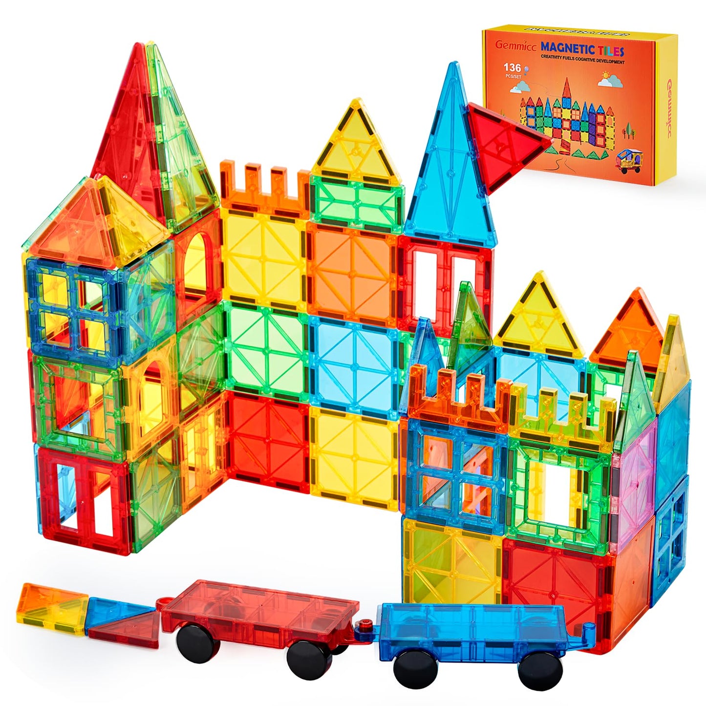 Magnetisches Baustein-Set, 136PCS
