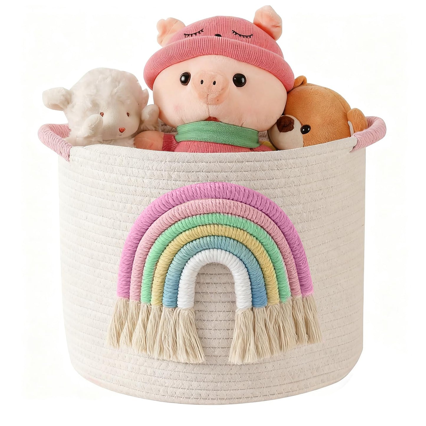 3D-Regenbogen Spielzeug-Aufbewahrungskorb, 3d-regenbogen