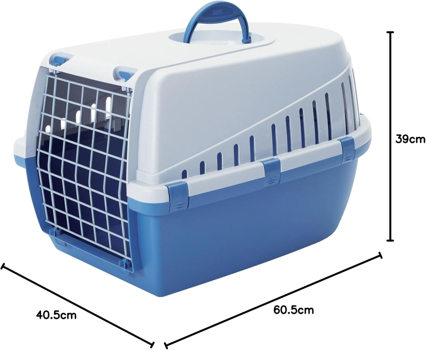 Transportbox Trotter 3, Blau/Grau L 61 x B 41 x H 39 cm