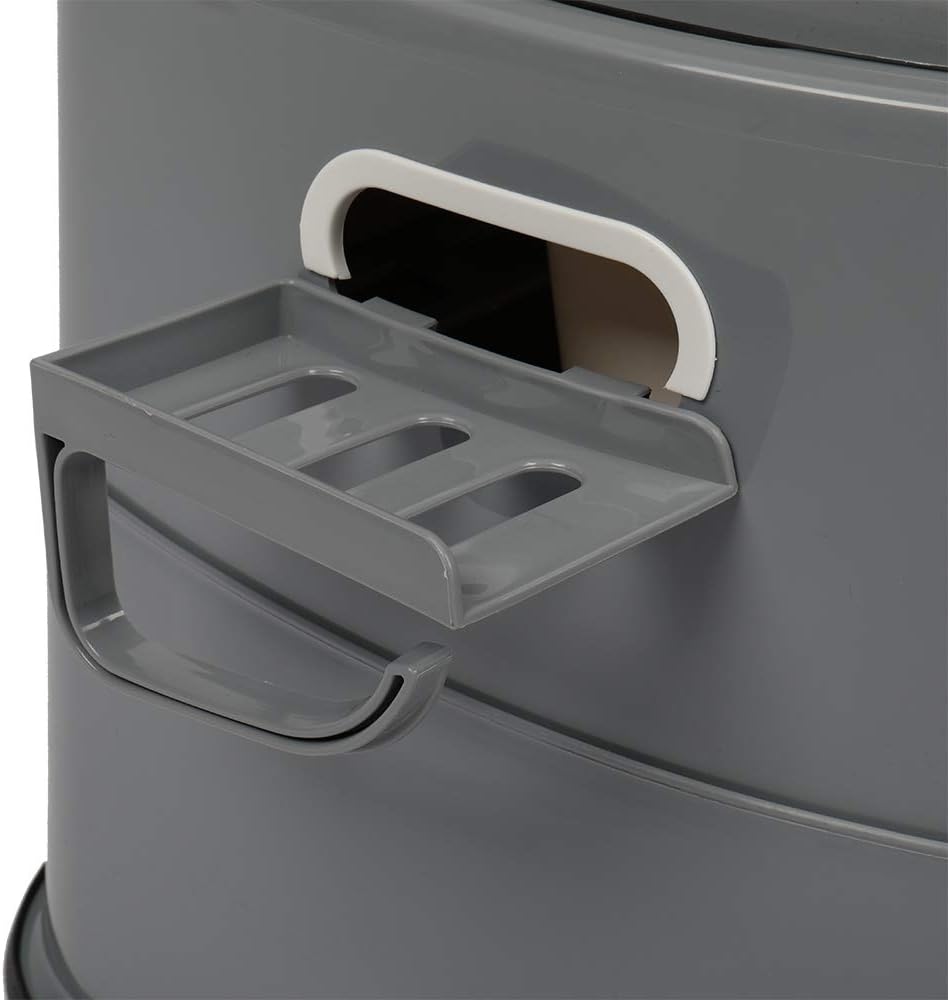 Tragbare Campingtoilette, Grau