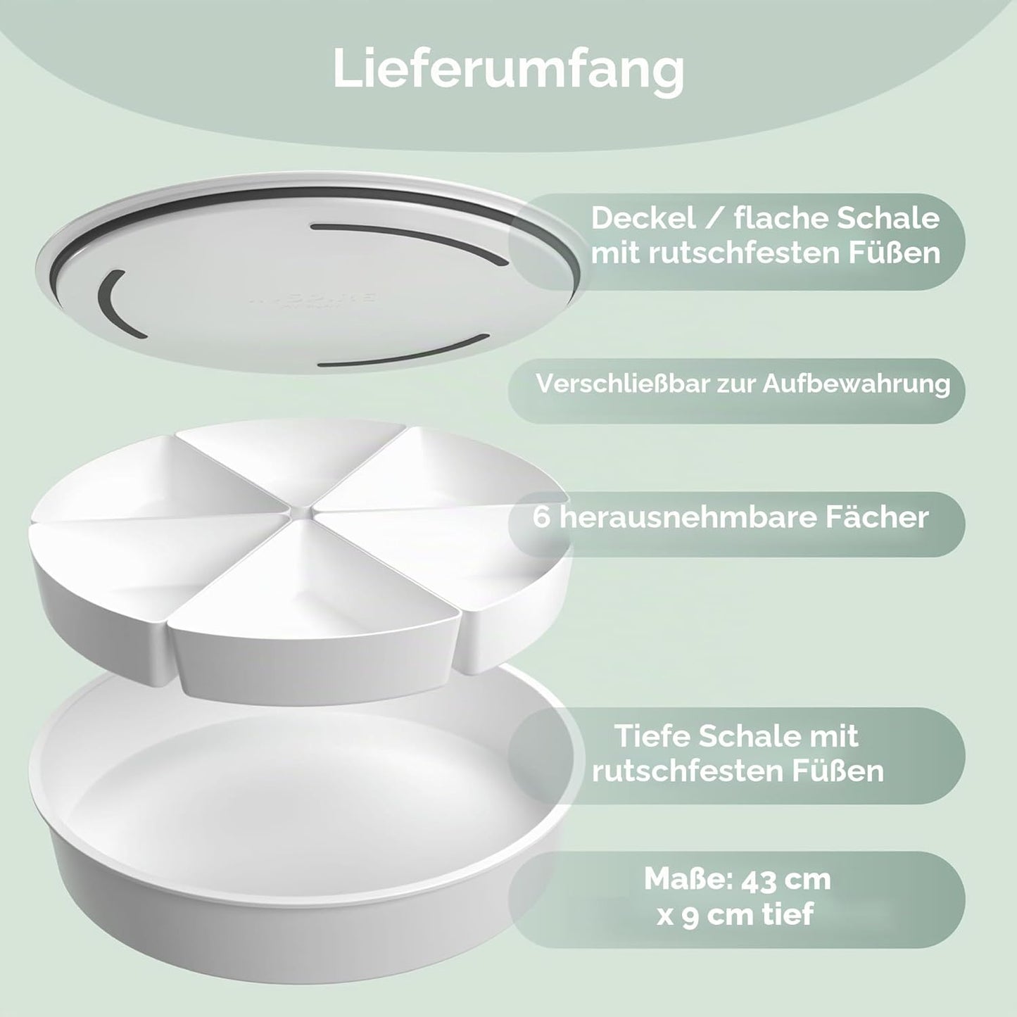Tuff Tablett mit Deckel für sensorisches Spiel