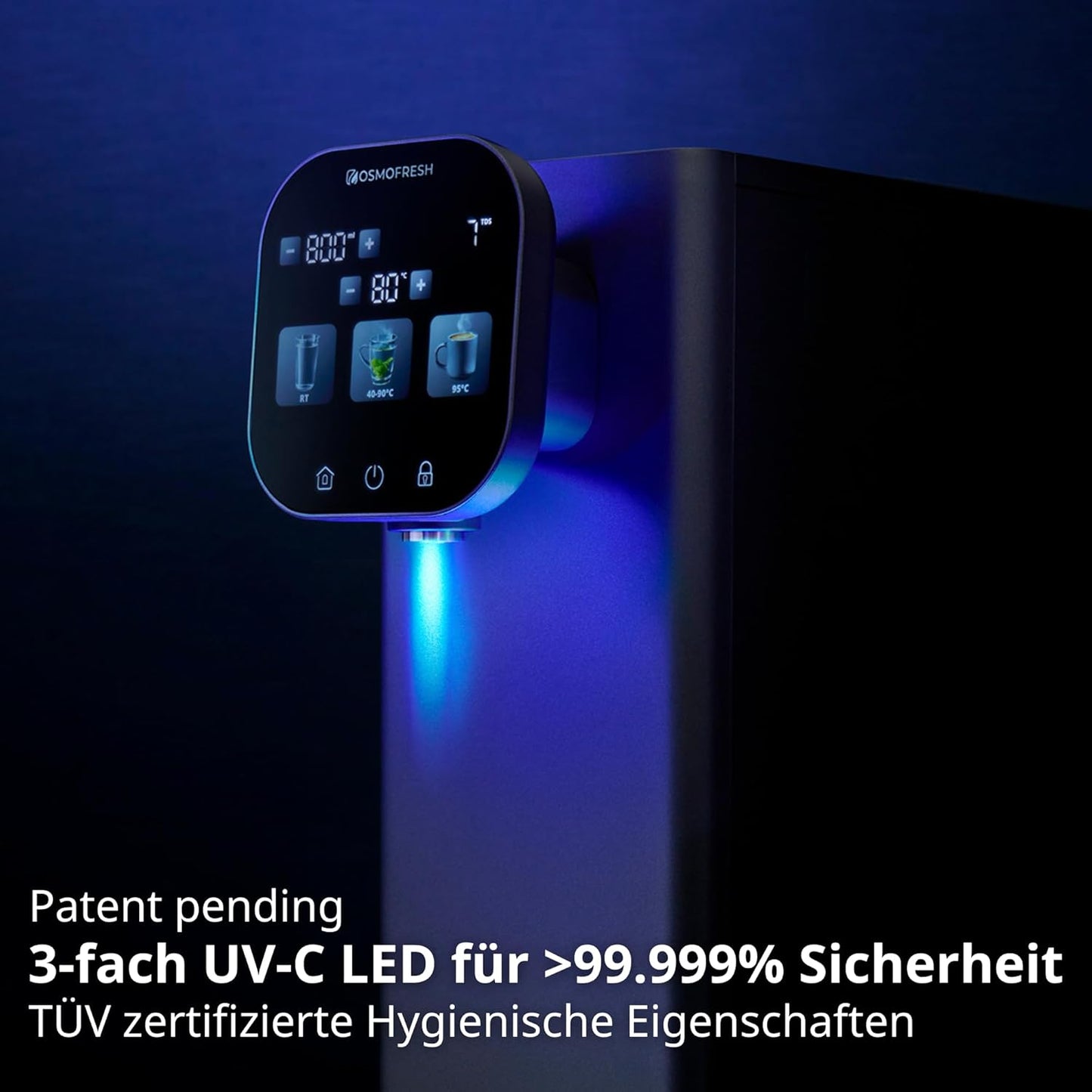 Fusion Air Osmoseanlage mit Heisswasserspender