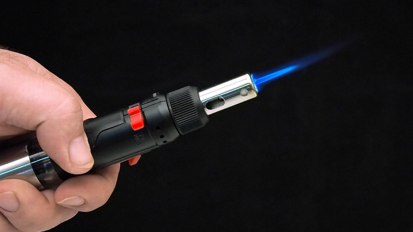 Gas Lötkolben-Satz mit 7 Adaptern (12-teilig)