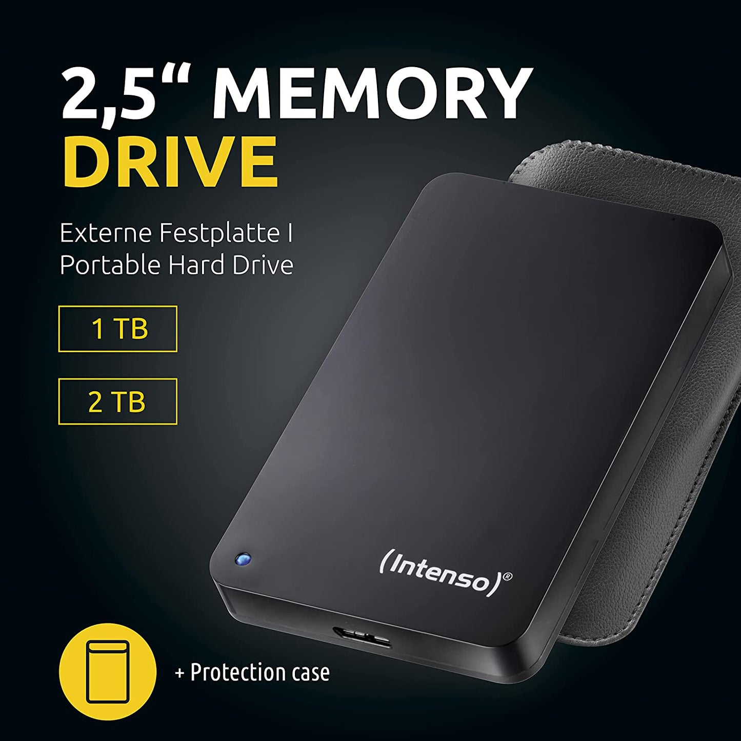 2,5" Memory Drive 2 TB, Externe Festplatte, 2 TB (USB 3.0)