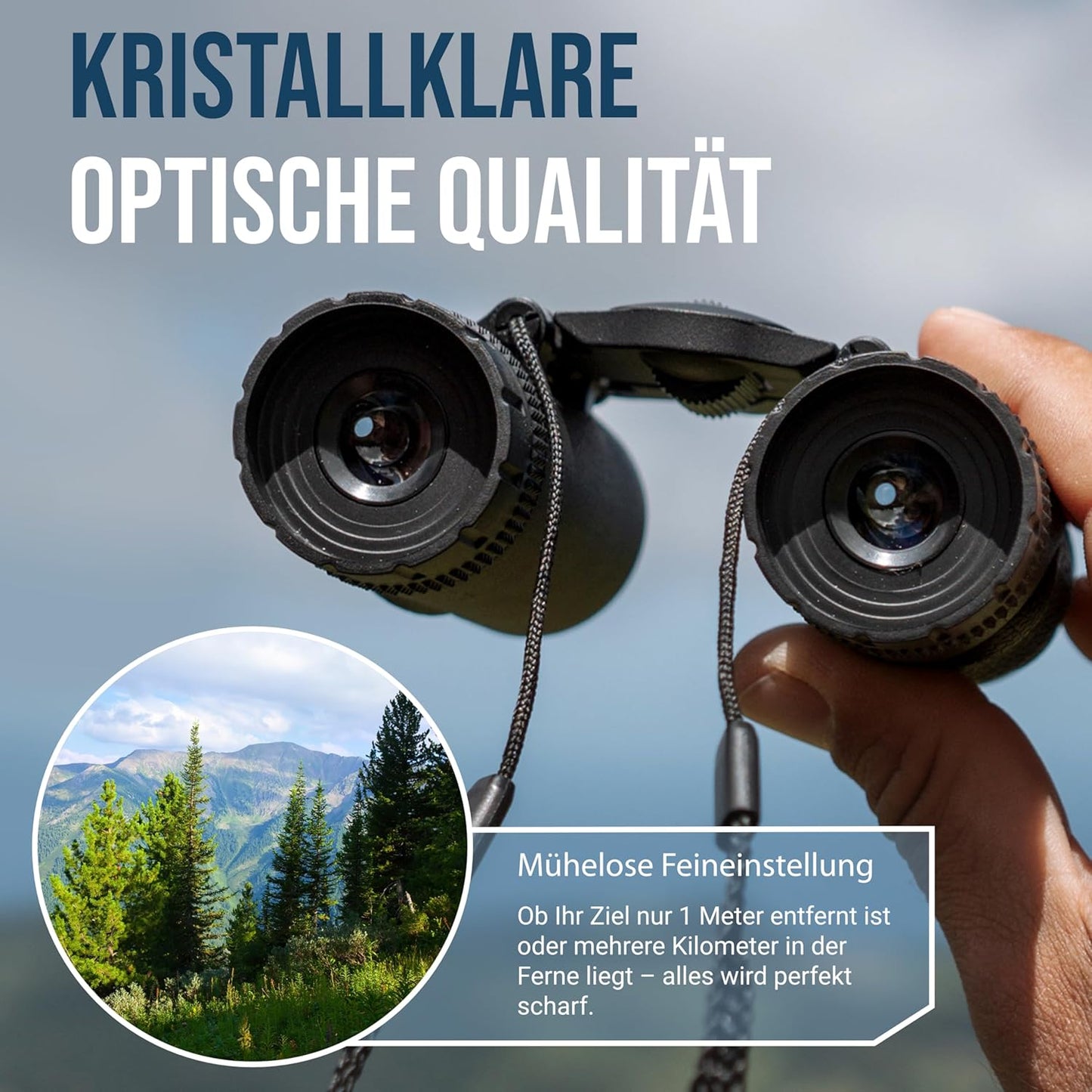 Allround Taschenfernglas für Wandern, Reise & Vogelbeobachtung, Fernglas HD-825