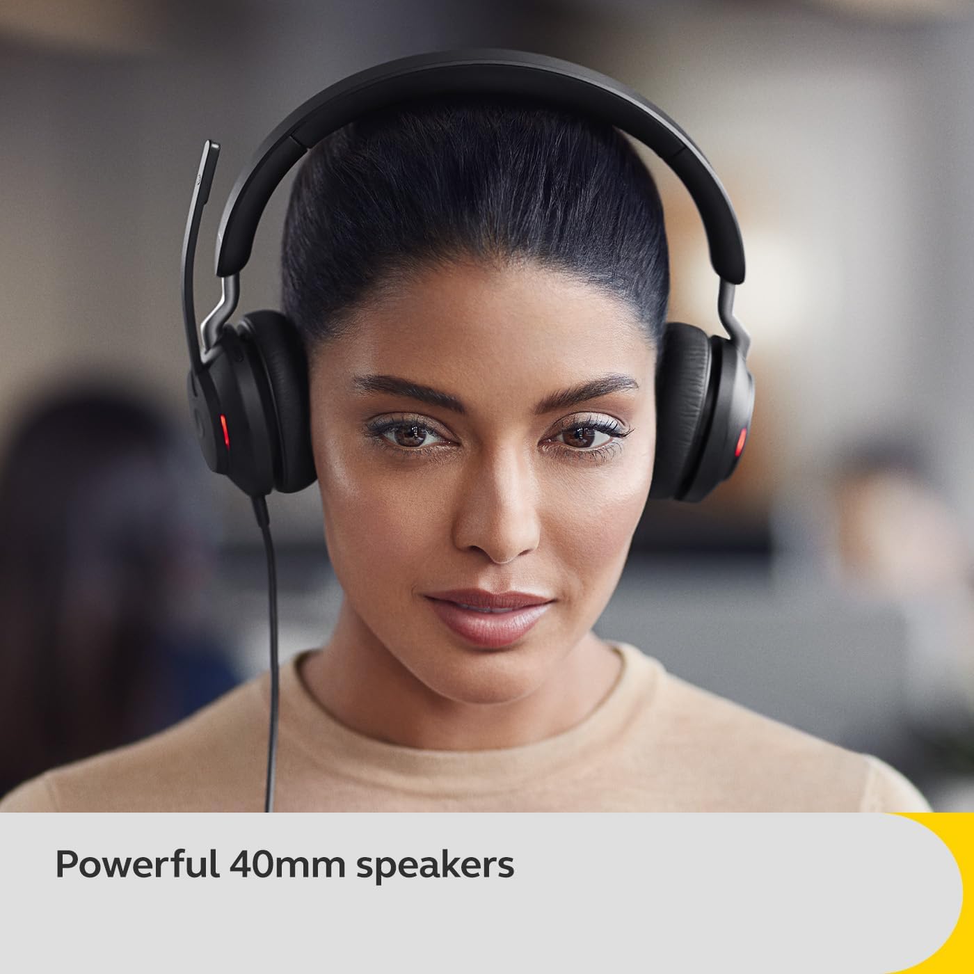 Evolve2 40 SE MS Stereo NC (USB-A), Schwarz/schiere Freude ; Neue Ausgabe; Optimiert für Microsoft Teams ; Zeitgenössisch