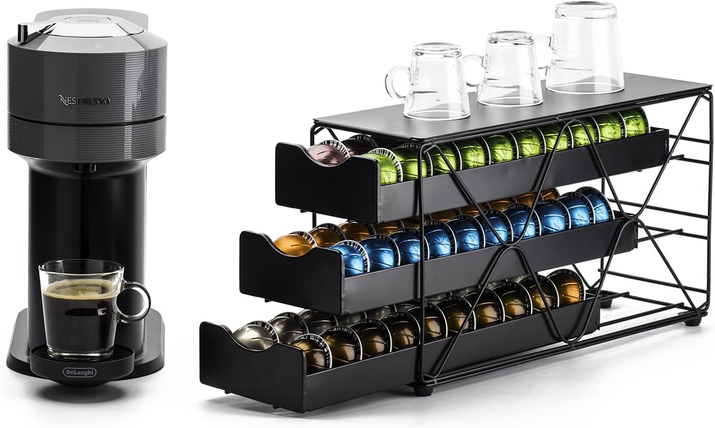 Kaffeepads Halter für Nespresso Vertuo, 3 Tier