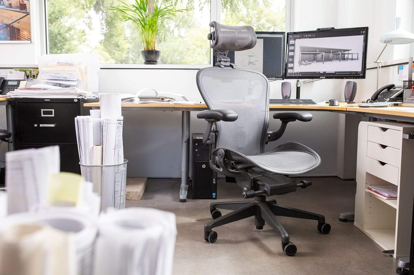 Kopfstütze für Herman Miller Aeron Stuhl, h4 für remastered Graphit